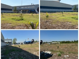 ขายที่ดิน บางนา กม.25 (พื้นที่สีแดง) เนื้อที่ 4 ไร่ 3 ตรว. ติดถนน