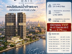 Reference BAIE River Bangpho คอนโดวิวเจ้าพระยา Fully Furnished