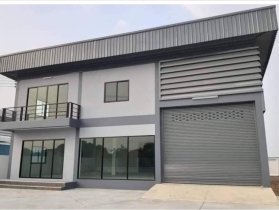ที่ดินติดถนนใหญ่ พร้อมโรงงาน,โกดัง,ออฟฟิศใหม่ราคาเพียง2.9ล้านบาทเ