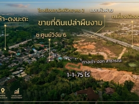 ขายที่ดินเนินเขา 1 ไร่กว่า ใกล้สิงห์ปาร์ค-วัดร่องขุ่น ทำเลแยก